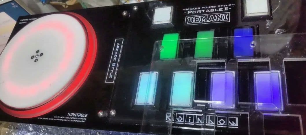 ビートマニア Rainbowportable 虹コン 三和ボタン 静音化 RGB