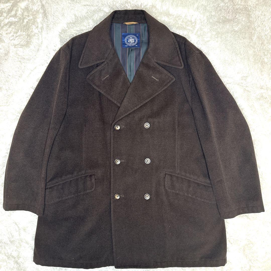 J.PRESS ダークブラウン ダブルブレストピーコート - メルカリ