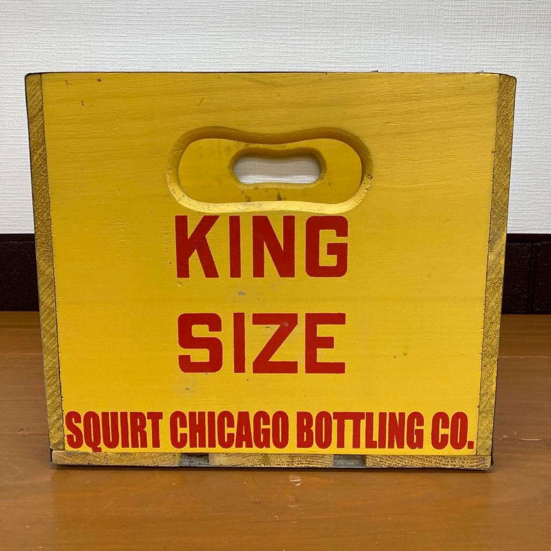 N391② ビンテージ ウッドクレート SQUIRT スクワート・ボーイ レトロ