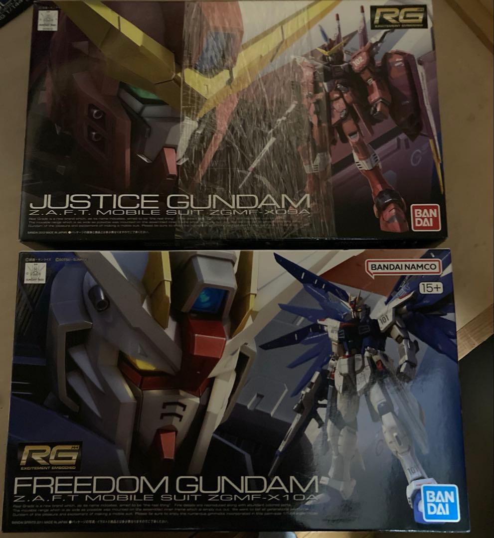 RG ジャスティスガンダム & フリーダムガンダム まとめ売り - メルカリ