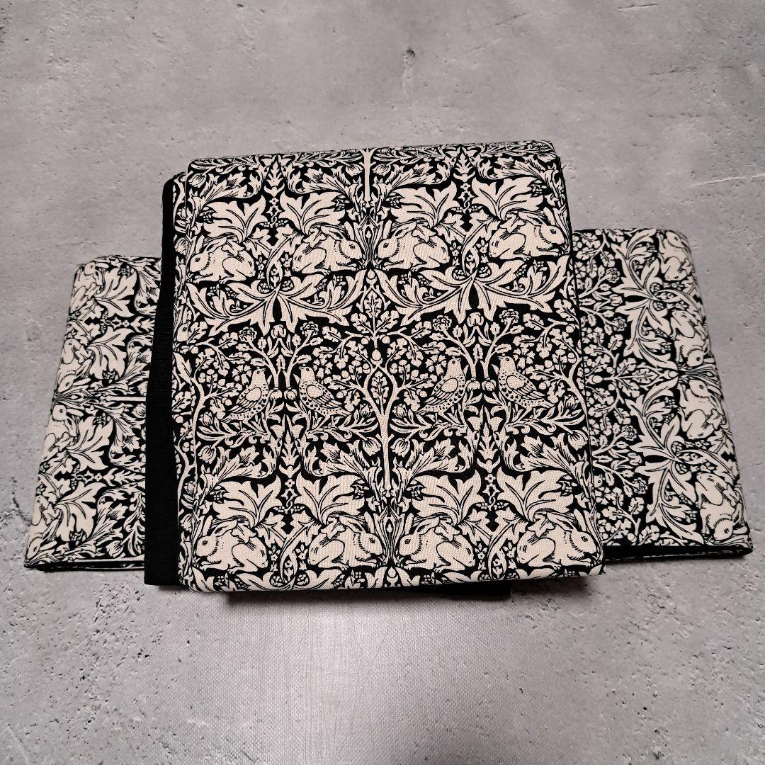 半幅帯 長尺 ウィリアムモリス 兄弟うさぎ×国産コットンリネン