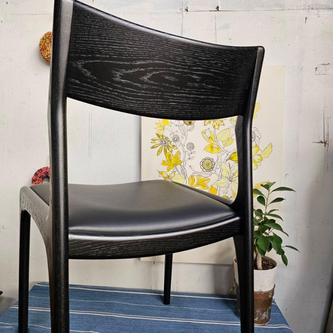 p276k】enstol 木製 椅子 ダイニングチェア ブラック 展示品