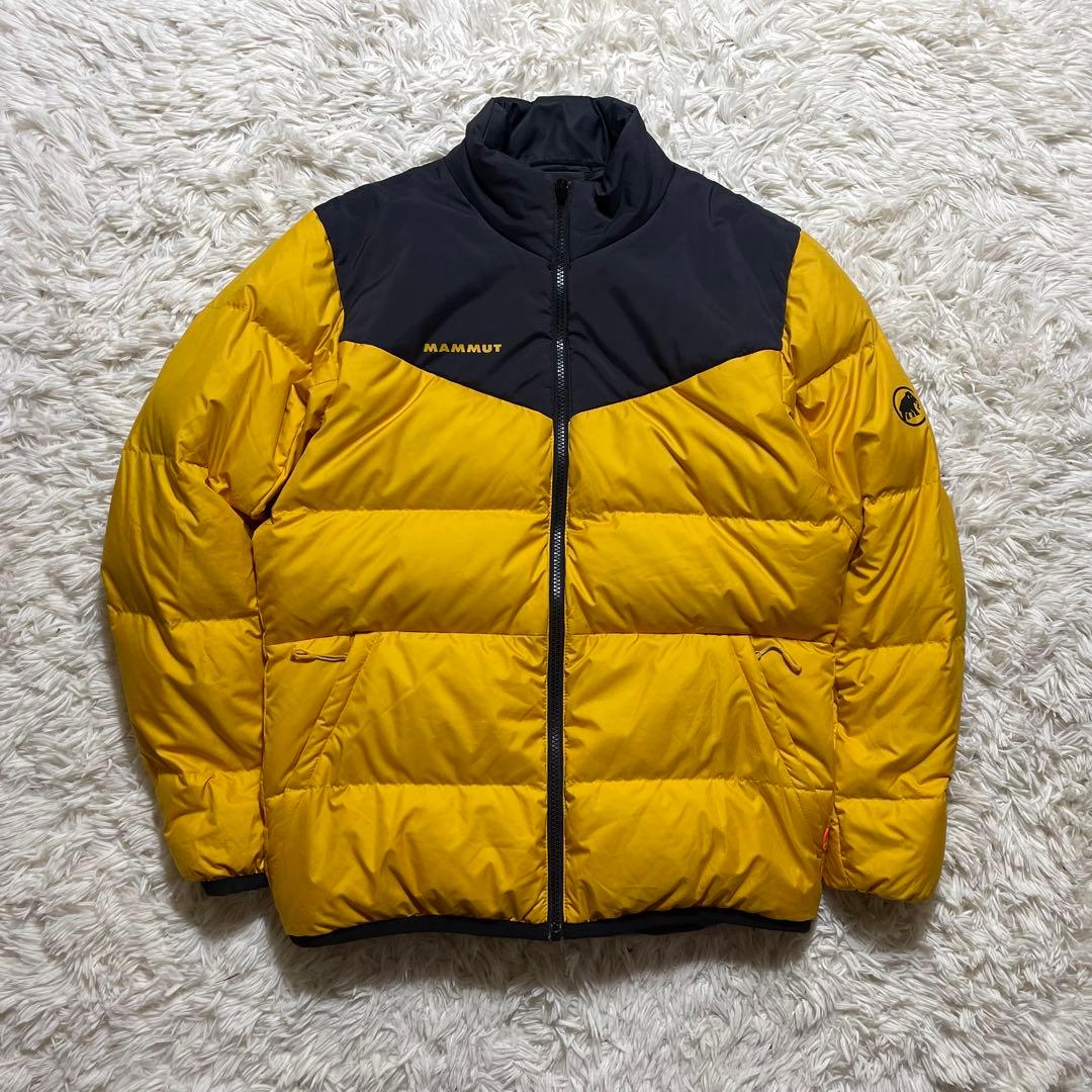マムート ダウンジャケット リバーシブル 黄色 黒 650フィル Mサイズ