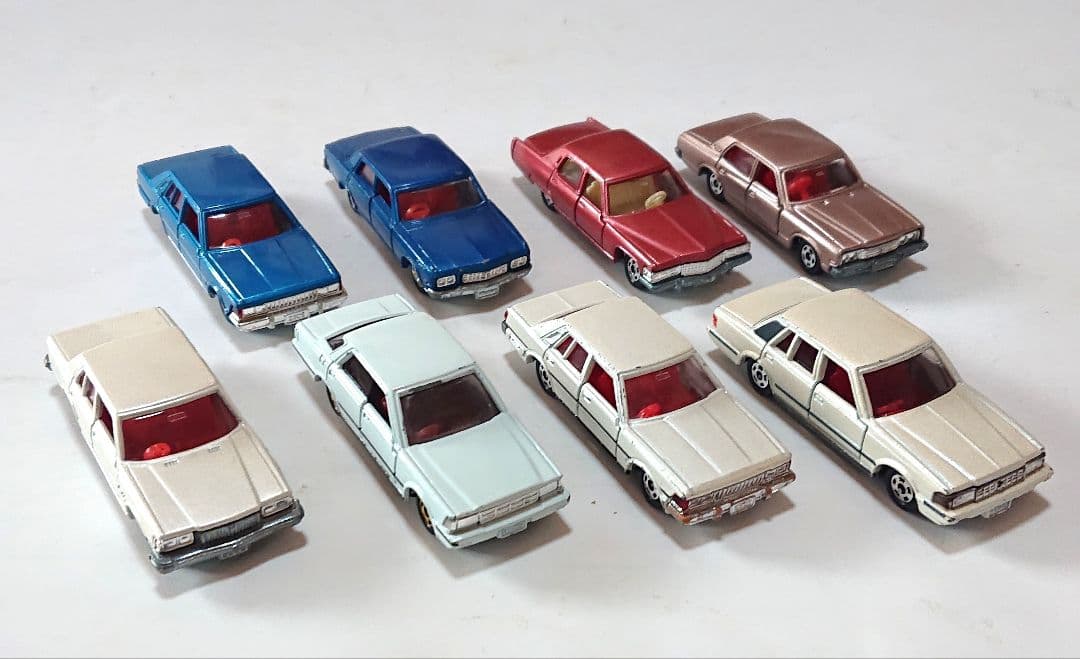 トミカ 日本製ミニカー ハイソカー 8台セット 昭和レトロ 当時物 希少