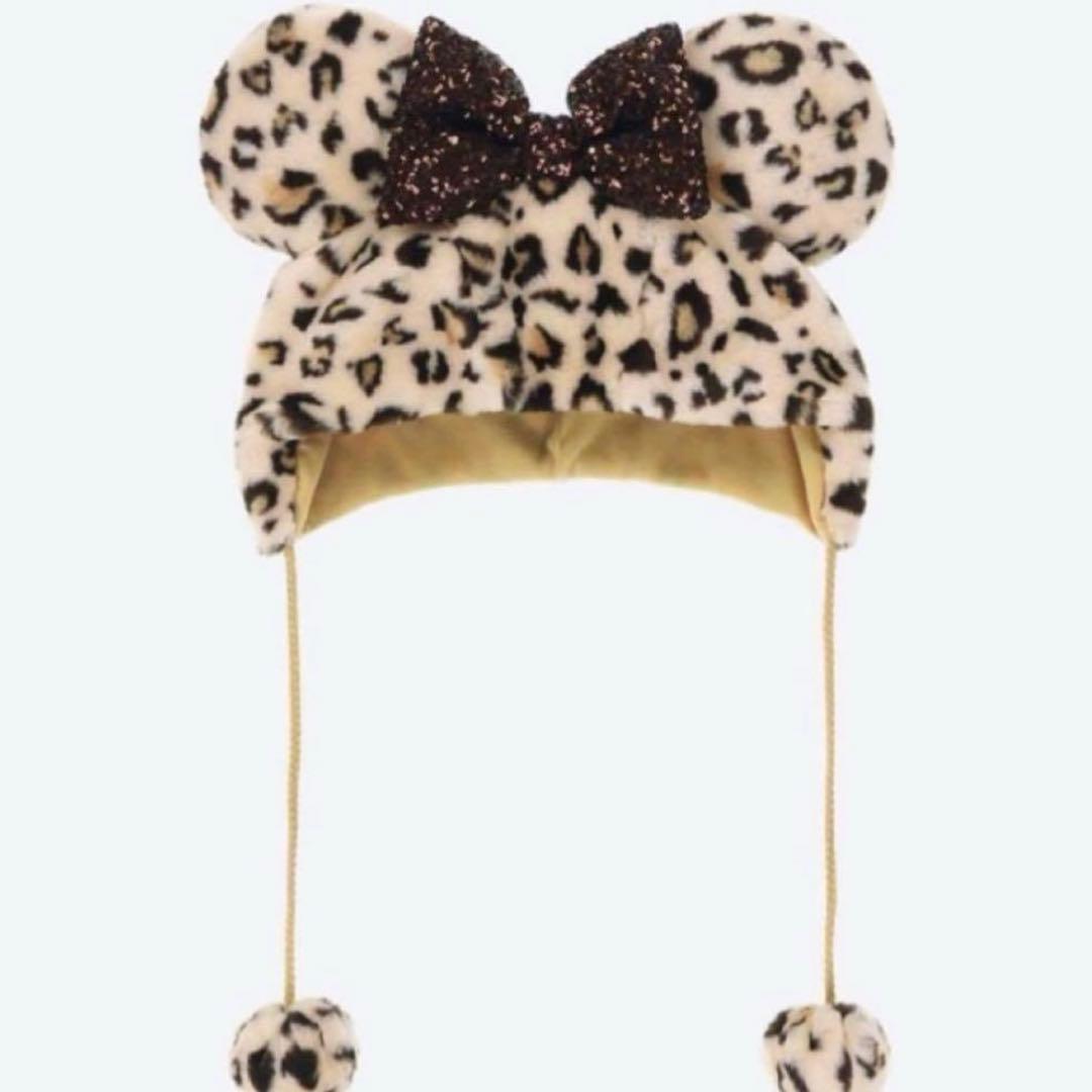 ディズニー ミニー ヒョウ柄 ファンキャップ 茶色 ブラウン - メルカリ