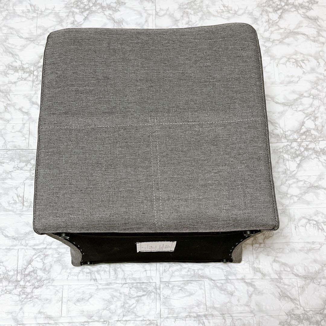 フランフラン グレー スクエア ポリースツール (オットマン スツール