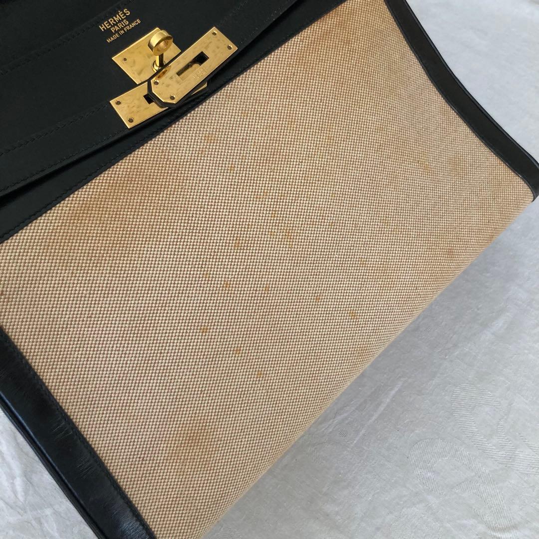 希少 エルメス ケリー 32 トワルアッシュ ブラック 〇F刻印 - メルカリ