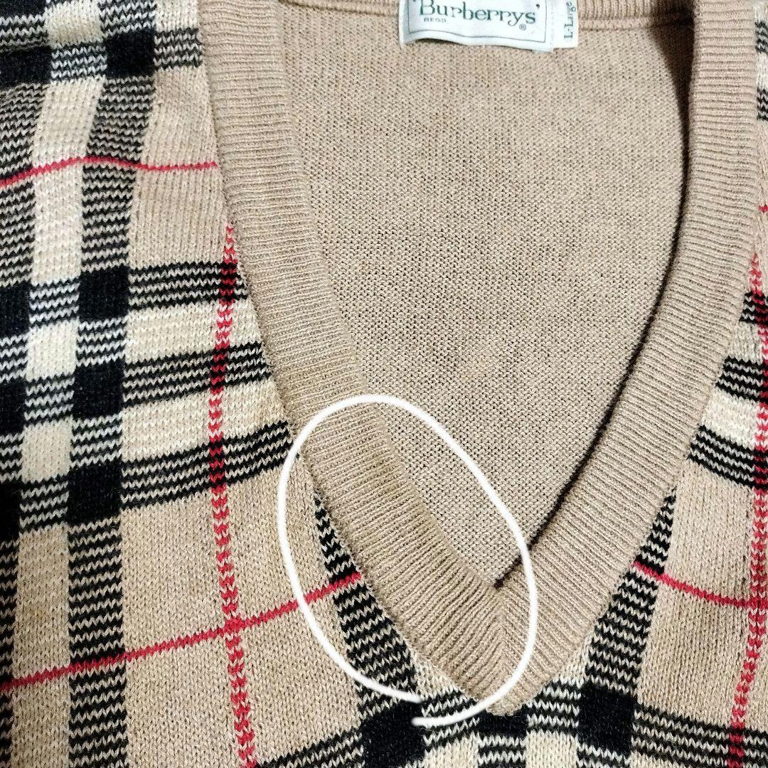 Burberrys/バーバリーズ ニットベストメンズXLサイズ ノバチェック
