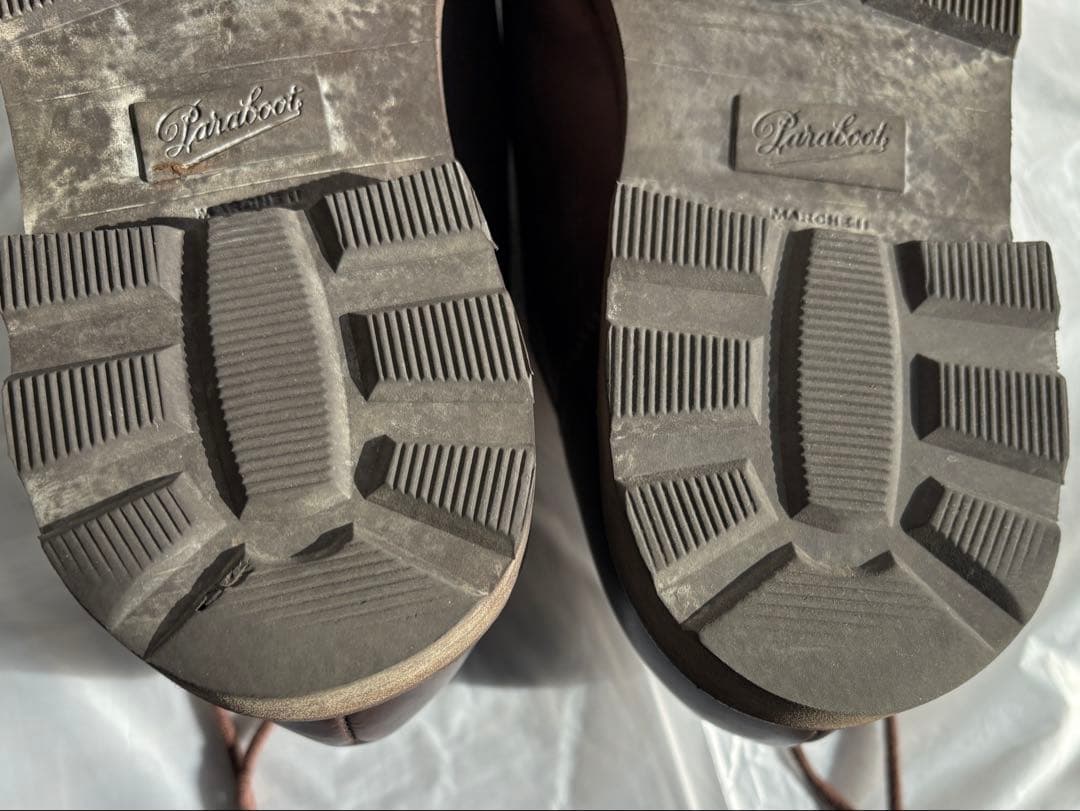 パラブーツ ミカエル カフェ FR41.0 UK7.0 約25.5cm - メルカリ