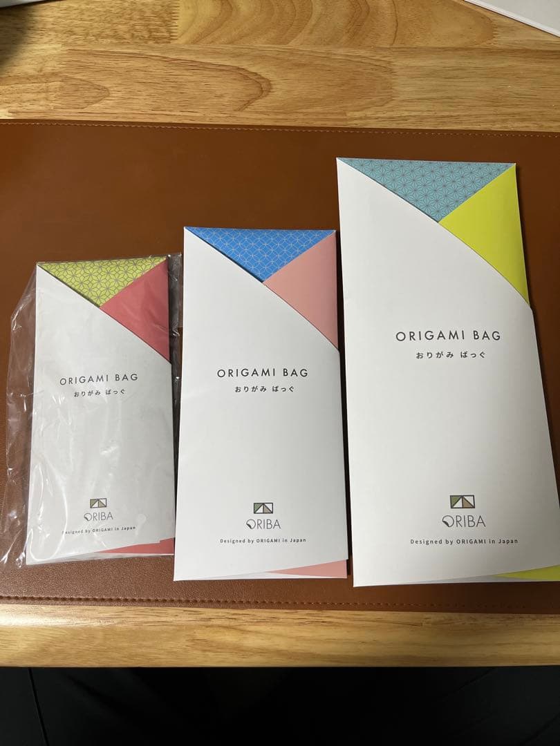 バラ売り不可】ORIBA 折り紙バッグ あんさんコラボ 3個セット