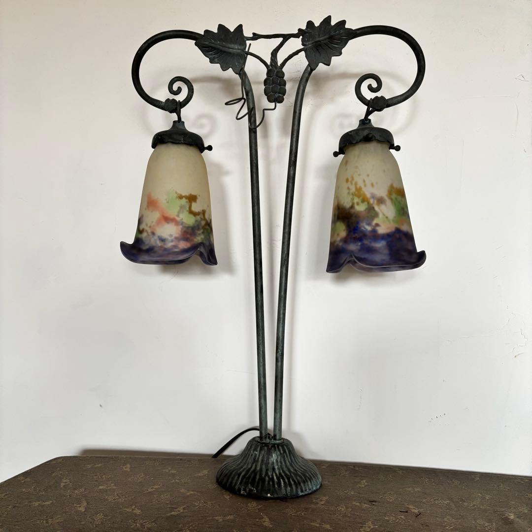 フランスミューラー Muller ツインテーブルランプ - メルカリ