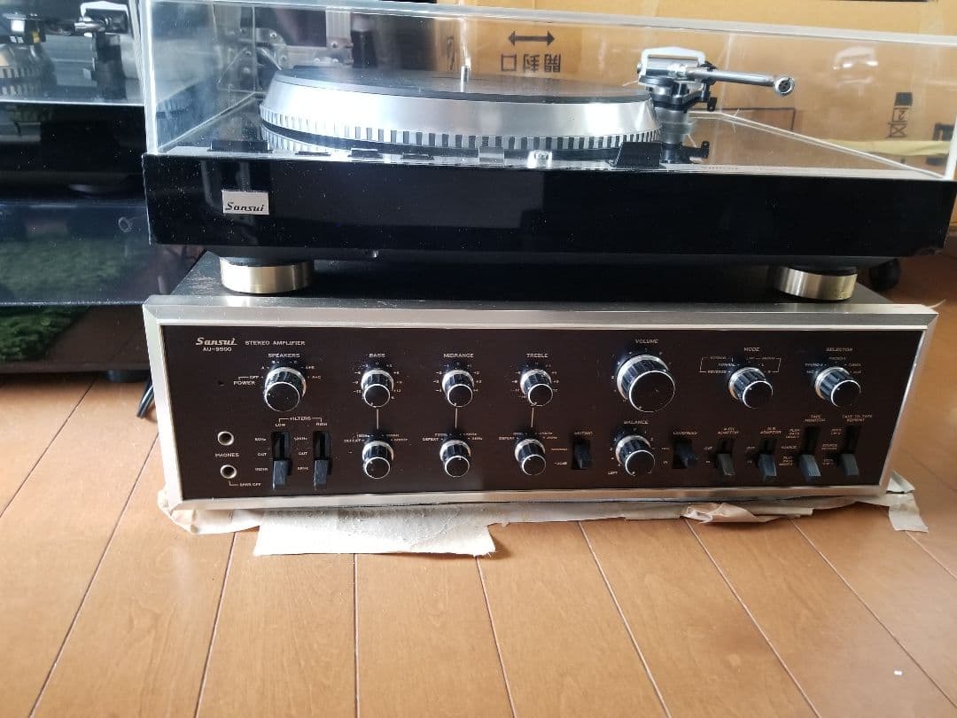Sansui AU-9500アンプ &Sansui SR-818ターンテーブル - メルカリ