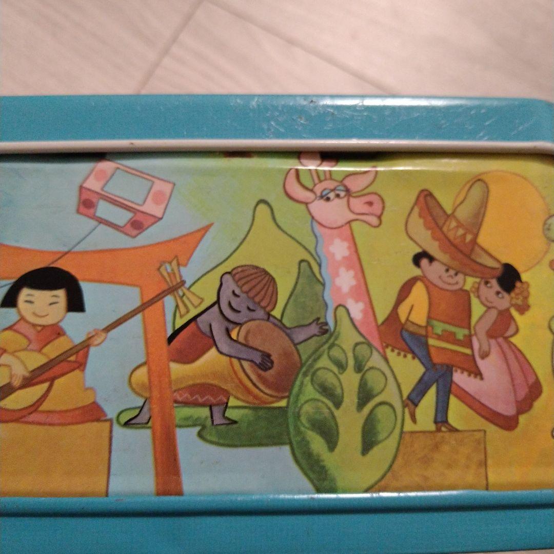 ディズニー ブリキ ランチトランク Aladdin製 昭和 レトロ - メルカリ