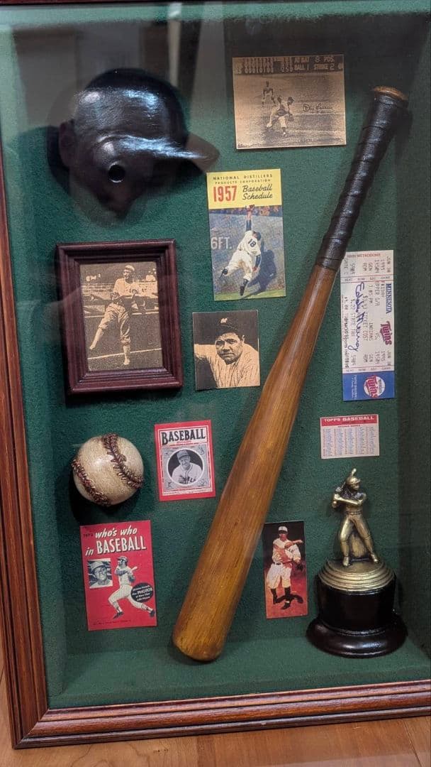 メジャーリーグ 大リーグ 記念品 ガラス額入りミニチュアコレクション