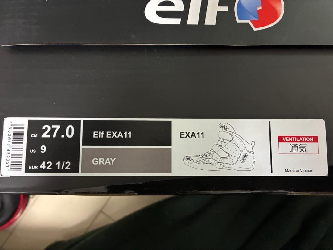 新品 Elf EXA11 GRAY 27.0cm グレー ライディングシューズ