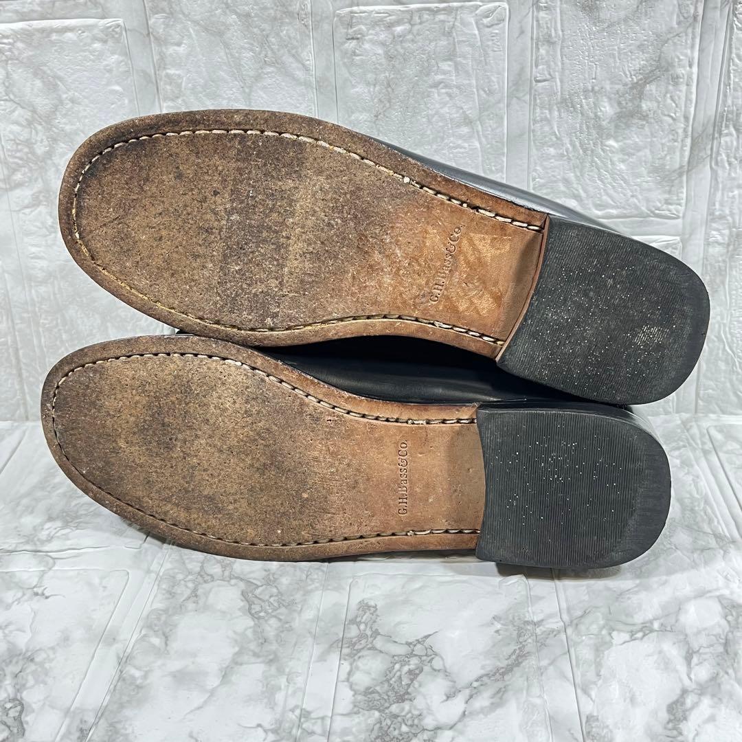 【美品】G.H.BASS タッセルローファー　フリンジ　ブラック　US5.5