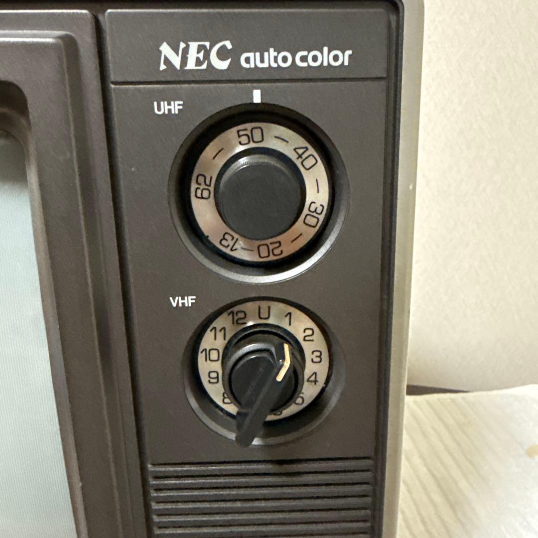 昭和レトロ・動作品】NEC カラーテレビ CV-14H8型＋アンテナ セット