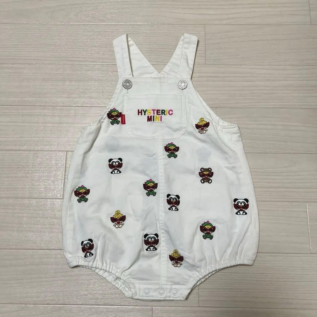 ♡正規品♡HYSTERIC MINI だるまオール【M】刺繍ロンパース サロペ