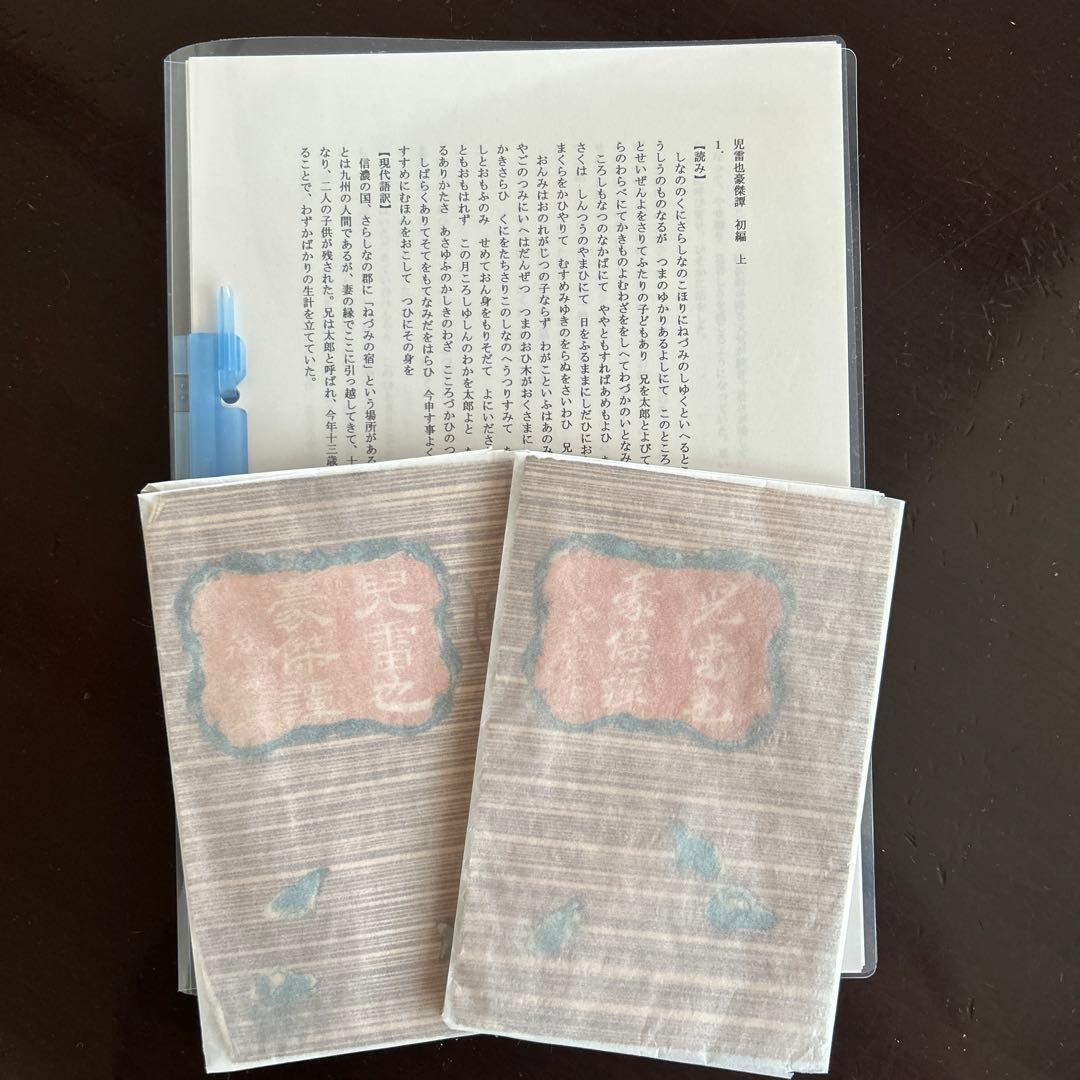 天河様専用】江戸期版『児雷也豪傑譚』初編 上下巻の2冊 現代語訳付き