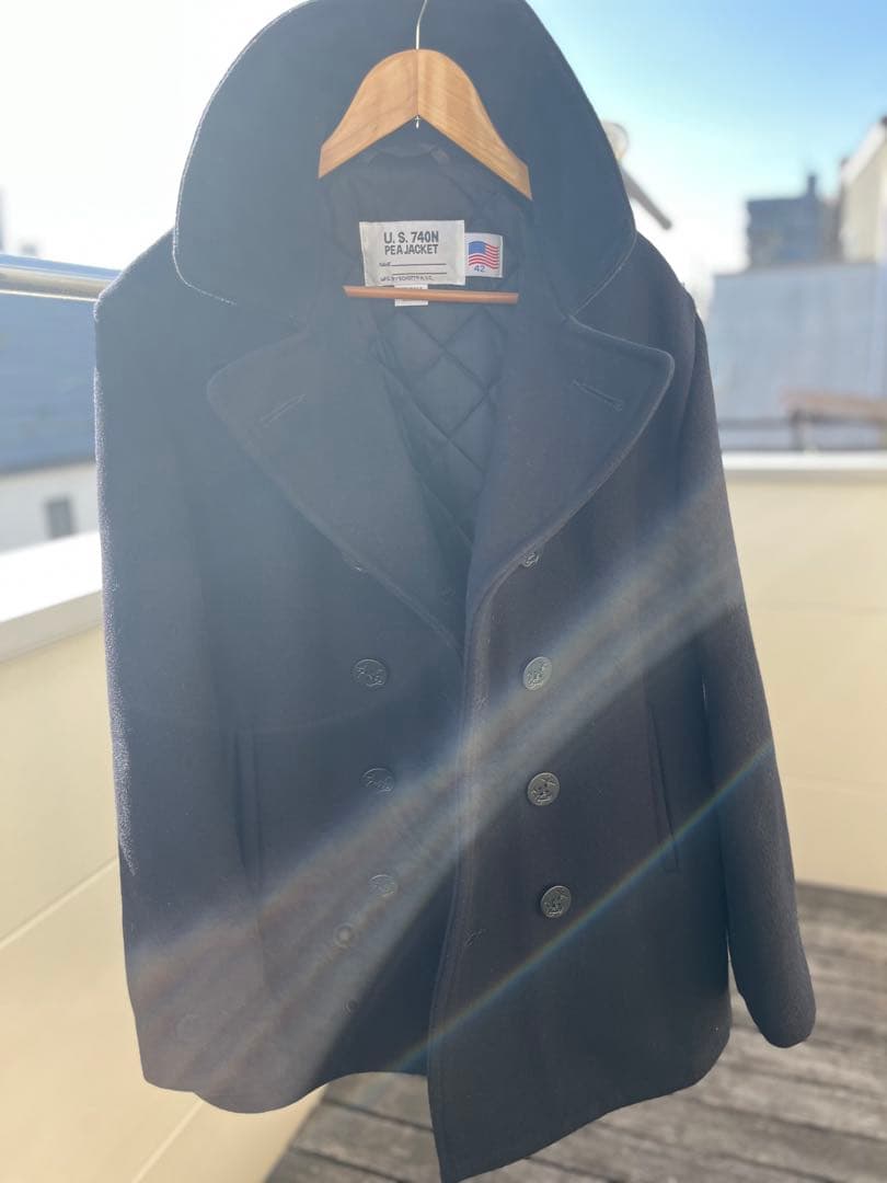 ジャケット・アウター Schott U.S.740N PEA JACKET size 42