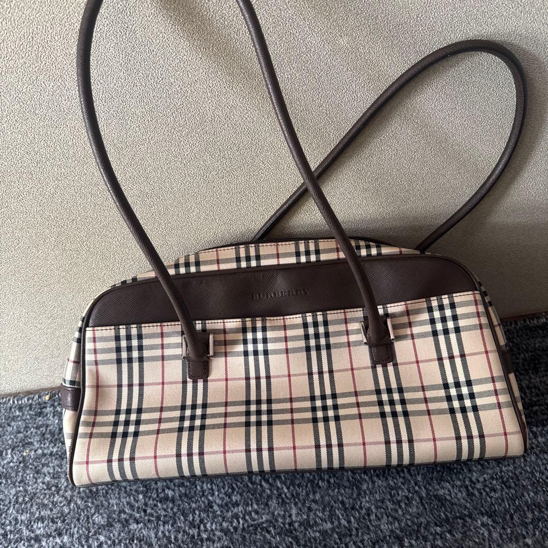 BURBERRYミニボストンバッグ バーバリー Burberry ミニボストン ワンマイルバッグ ノバチェック