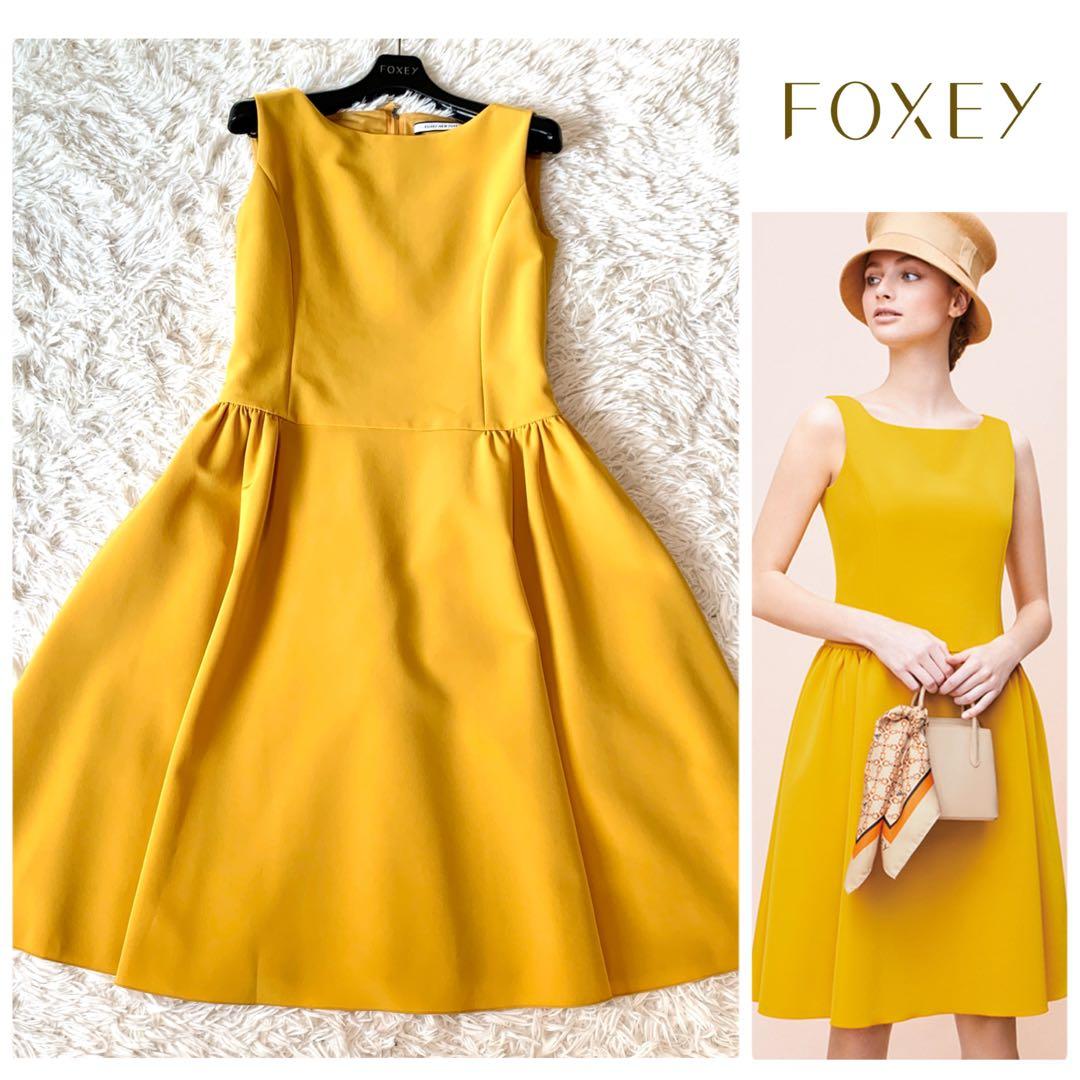 極美品✨希少カラー フォクシー タイムレス ドレス ワンピース フレア