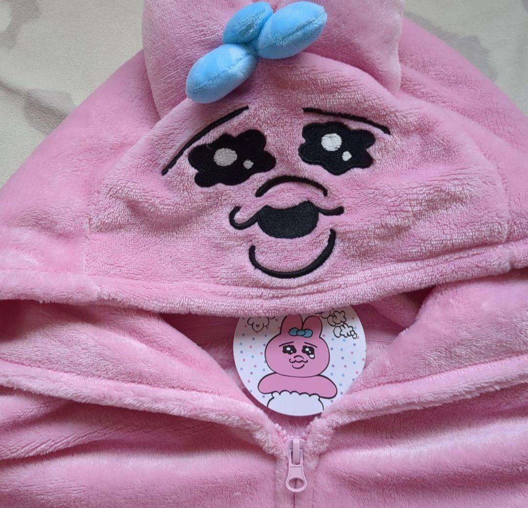 タグ付き】おぱんちゅうさぎボアZIPパーカー Lサイズ おまけ付き