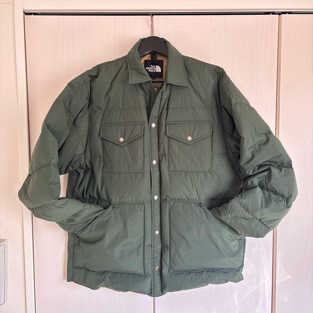 美品】ノースフェイス スタッフドシャツ ダウンジャケット L '25秋冬