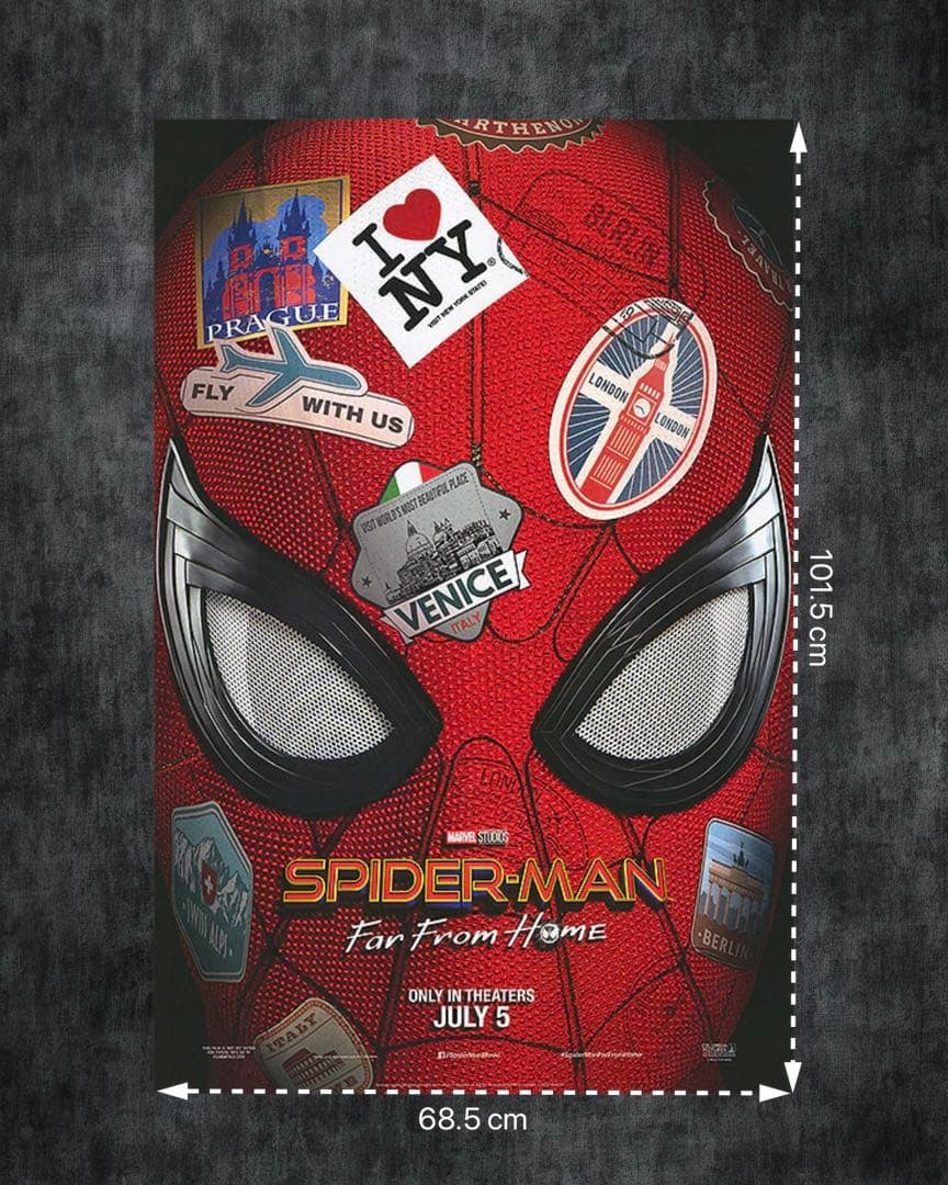 枚数限定*映画館用両面印刷ポスターUS版:スパイダーマン ファーフロム