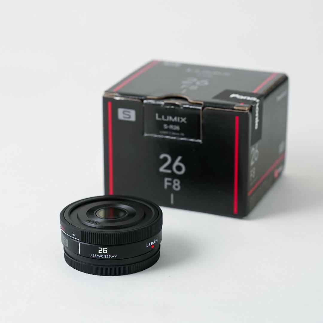 レンズ(単焦点) Panasonic LUMIX S 26mm F8 Panasonic LUMIX S Series 26mm F8 L-Mount Lens - S-R26