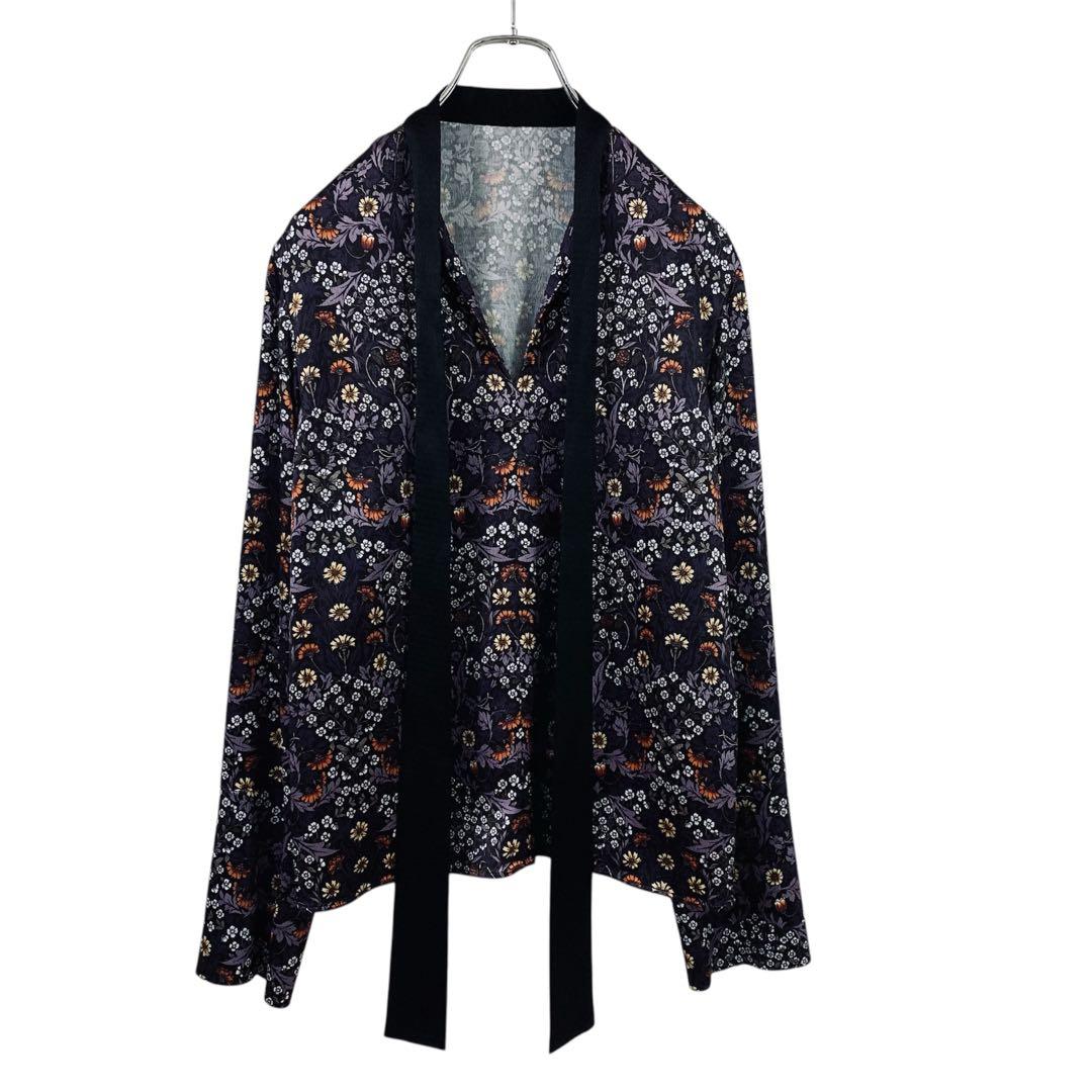 LE CIEL BLEU（ルシェルブルー）ブラウス 36&スカート 34 ル シェル ブルー - LE CIEL BLEU | Bow Tie Blouse-Blue-36の通販