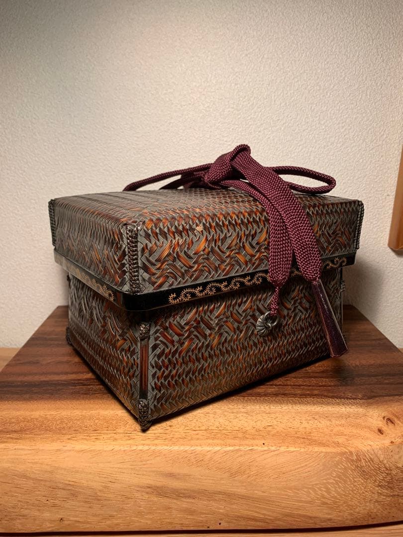 竹器師 竹山作 御所籠 茶篭 茶箱 茶道具 裏千家 野点 m45265985178_1.jpg?1765885309