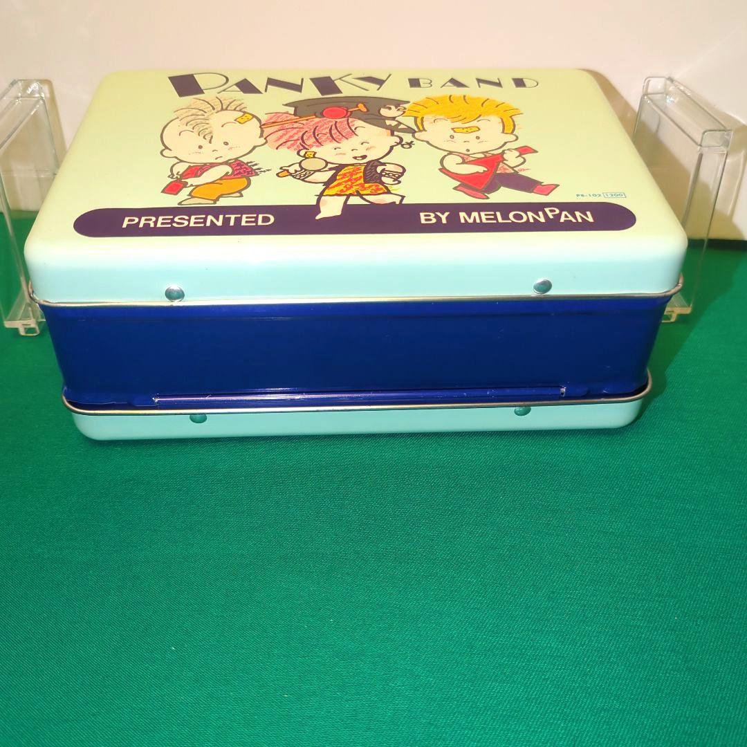 昭和レトロ 珍品水色 1980年代 可愛いファンシー缶 PANKY BAND