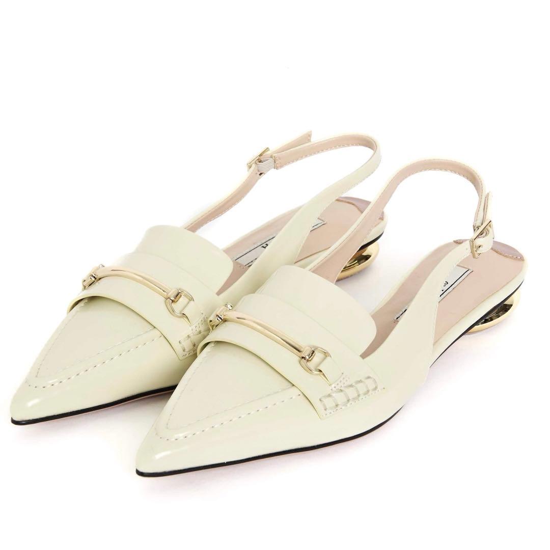 Her lip to Bit Slingback Mules 38サイズ　バニラ 新色】Bit Slingback Mules