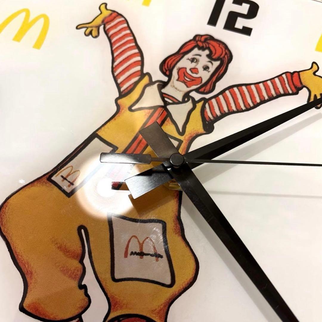 レア！ 1978年 ロナルドマクドナルド ウォールクロック 看板 時計 店舗