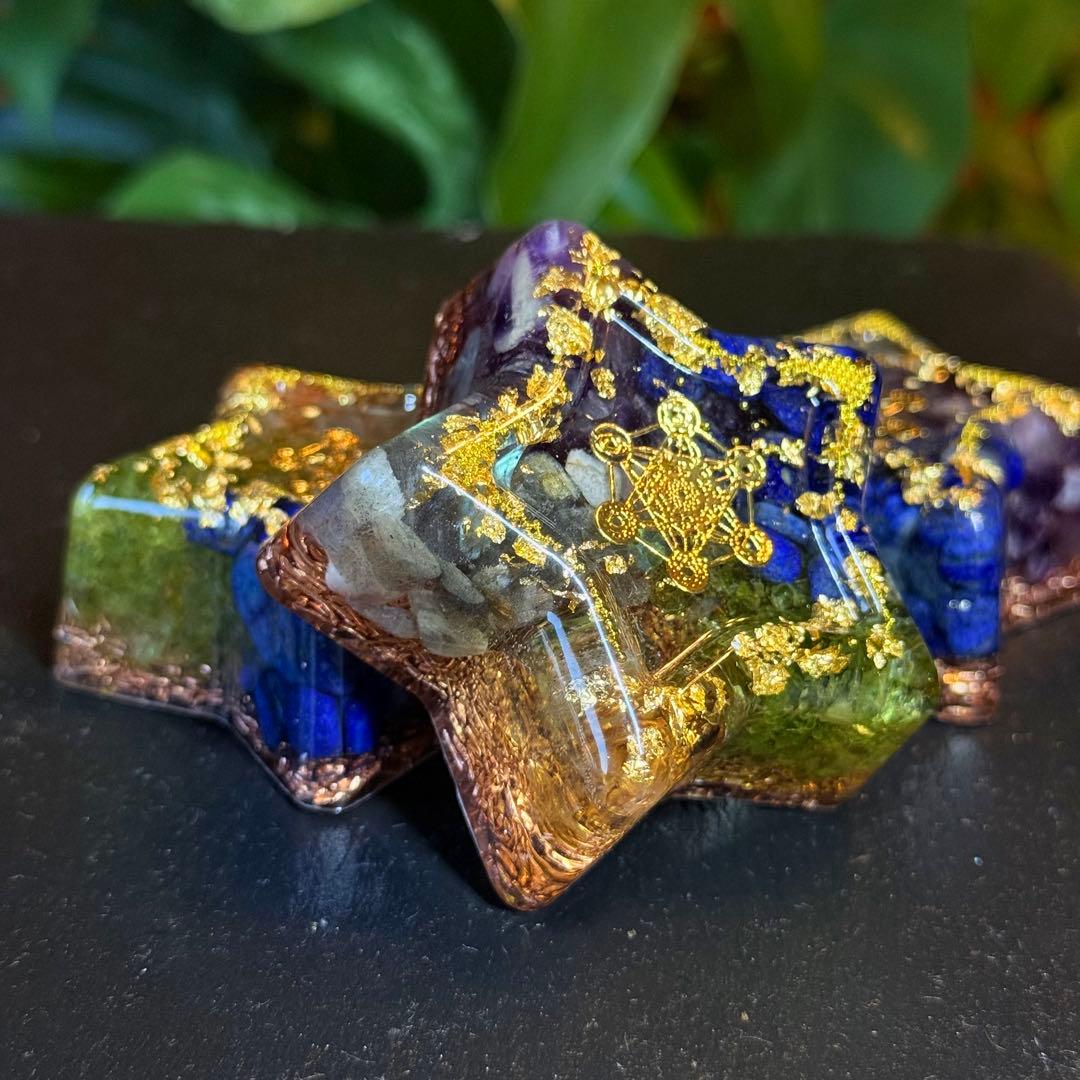 fairy光波動 オルゴナイト 星の祝福 ① 叡智と目覚めの光　大きなお星さま