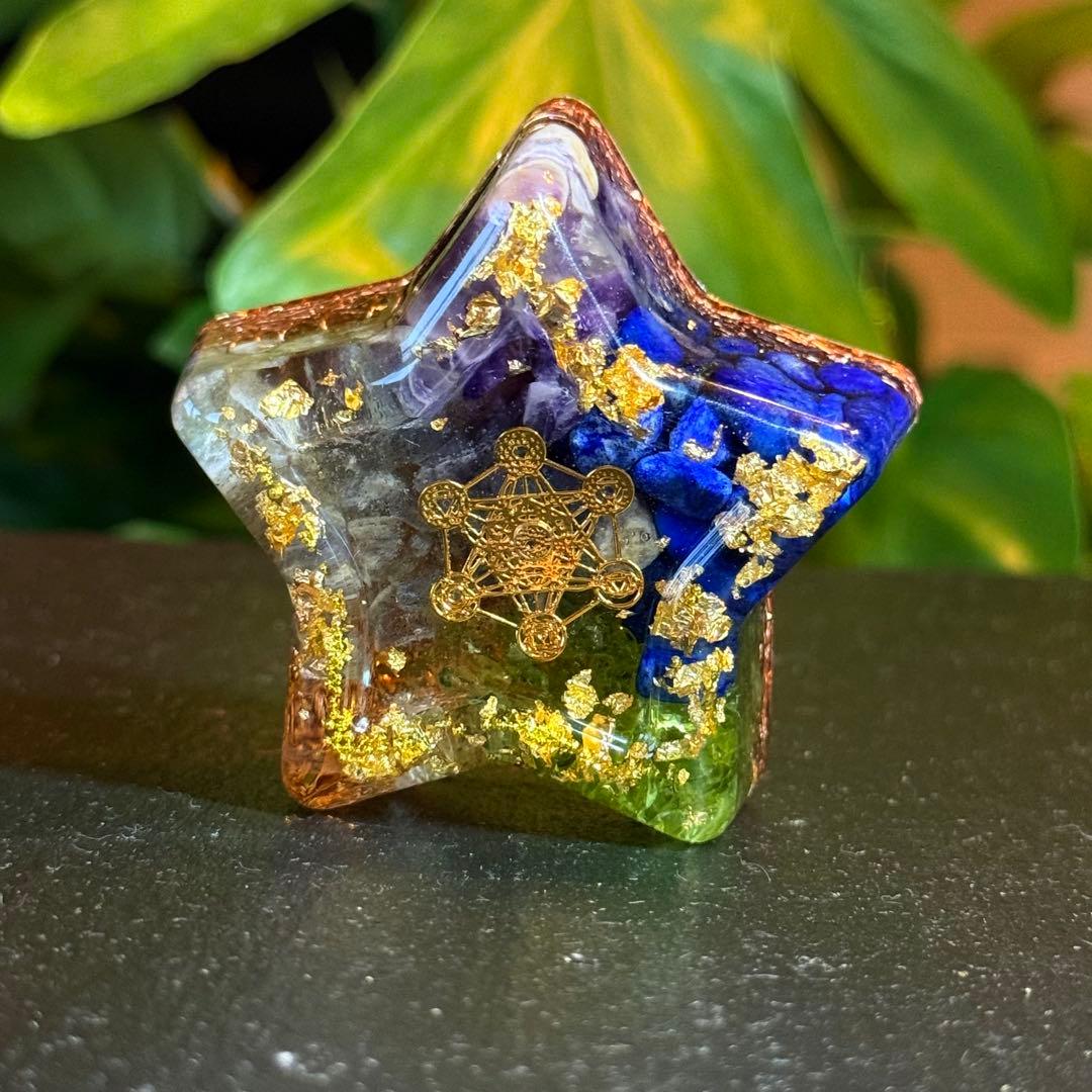 fairy光波動 オルゴナイト 星の祝福 ① 叡智と目覚めの光　大きなお星さま