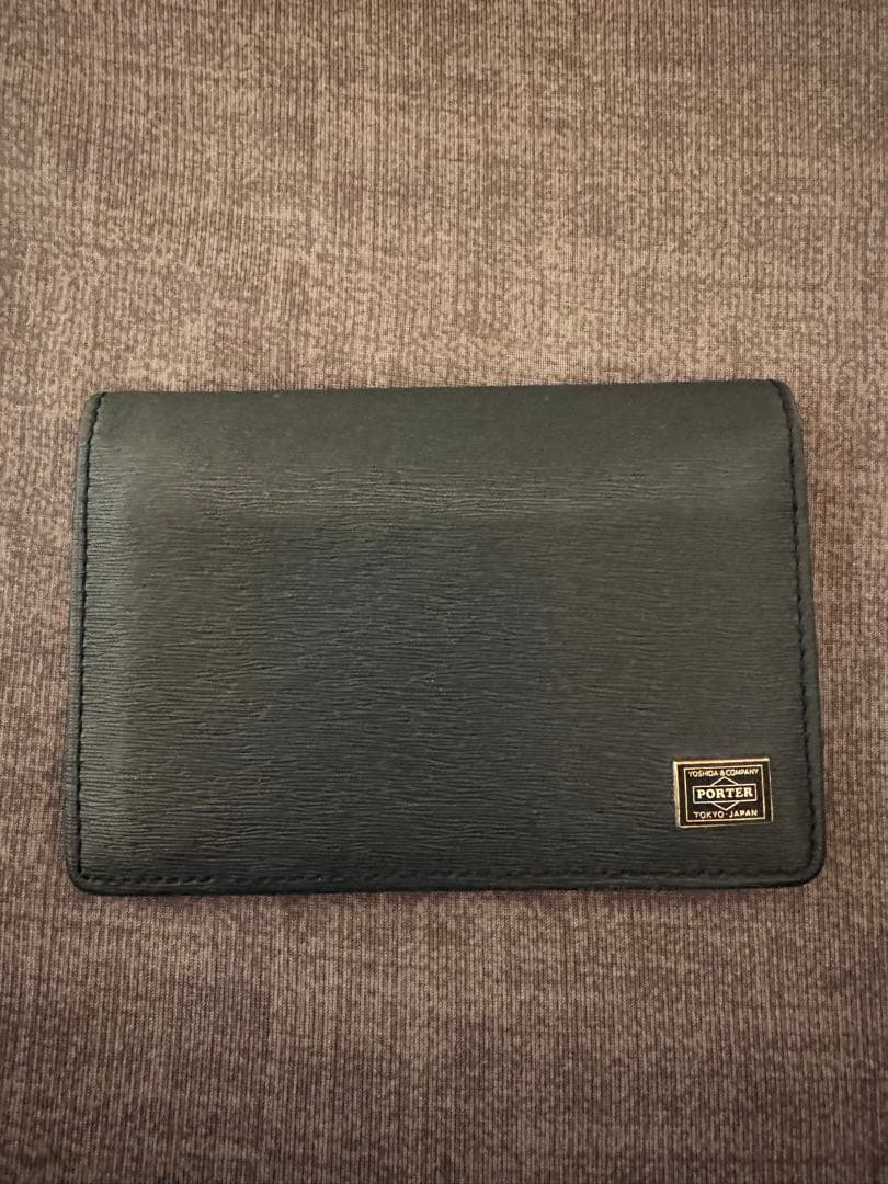 PORTER ブラック レザー 名刺入れ - メルカリ