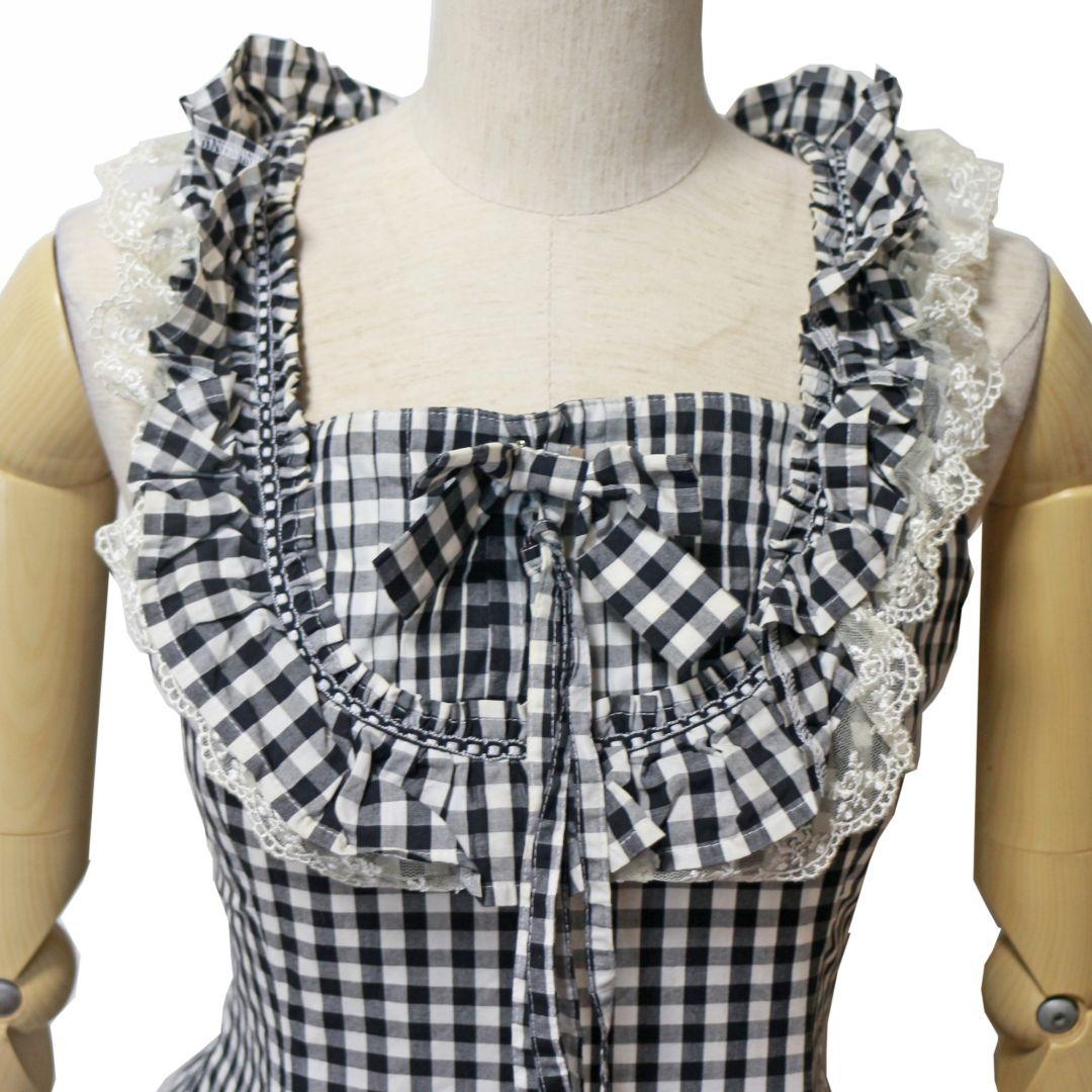 ヴィクトリアンメイデン ベス ギンガムチェック レースアップ ロリータ