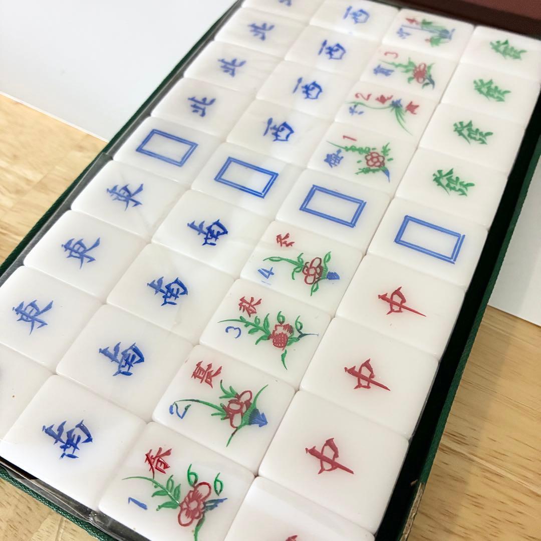 未使用・希少】中国/アメリカン 麻雀牌 三層牌 ヴィンテージ デッド