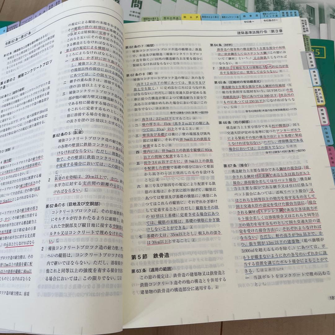 法令集線引き済 二級建築士試験問題集セット 2025年版 - メルカリ