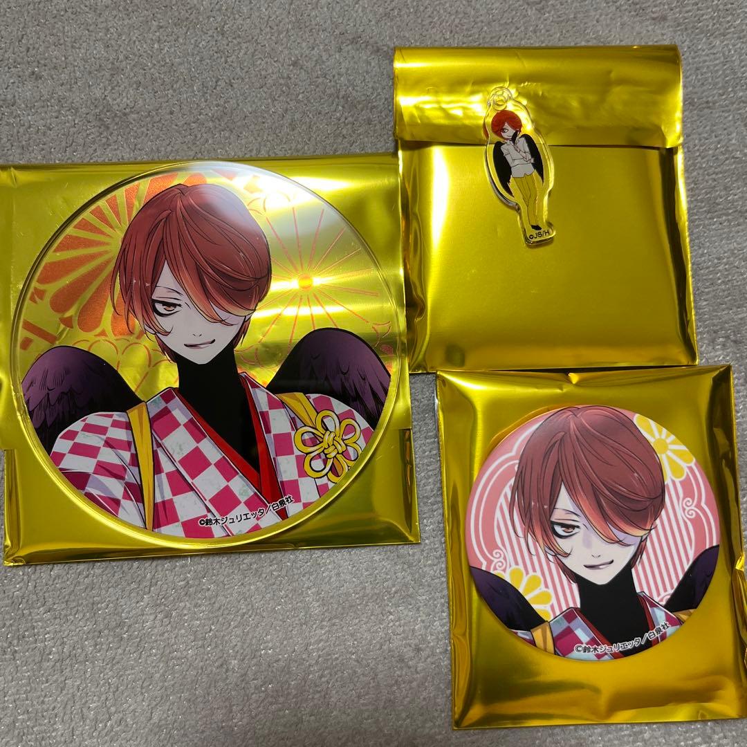 神様はじめました 鞍馬 コラボカフェ 缶バッジ コースター チャーム