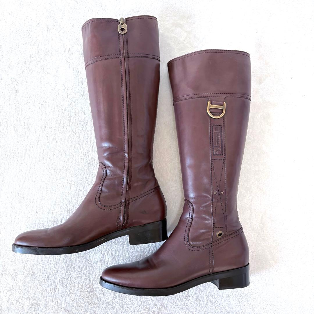 【さくら様分】バリー ロングブーツ 38 （24.5cm） ブラウン