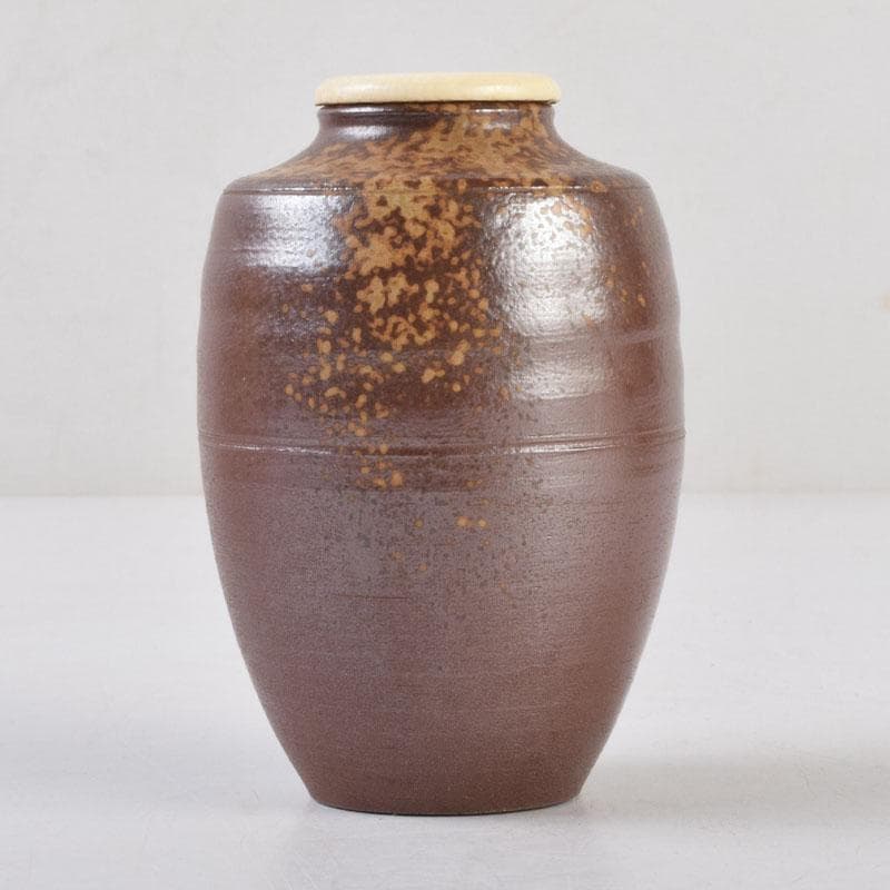 茶道具 備前焼 木村陶峰造 肩衝茶入 仕覆付 共箱 V 8633 - メルカリ