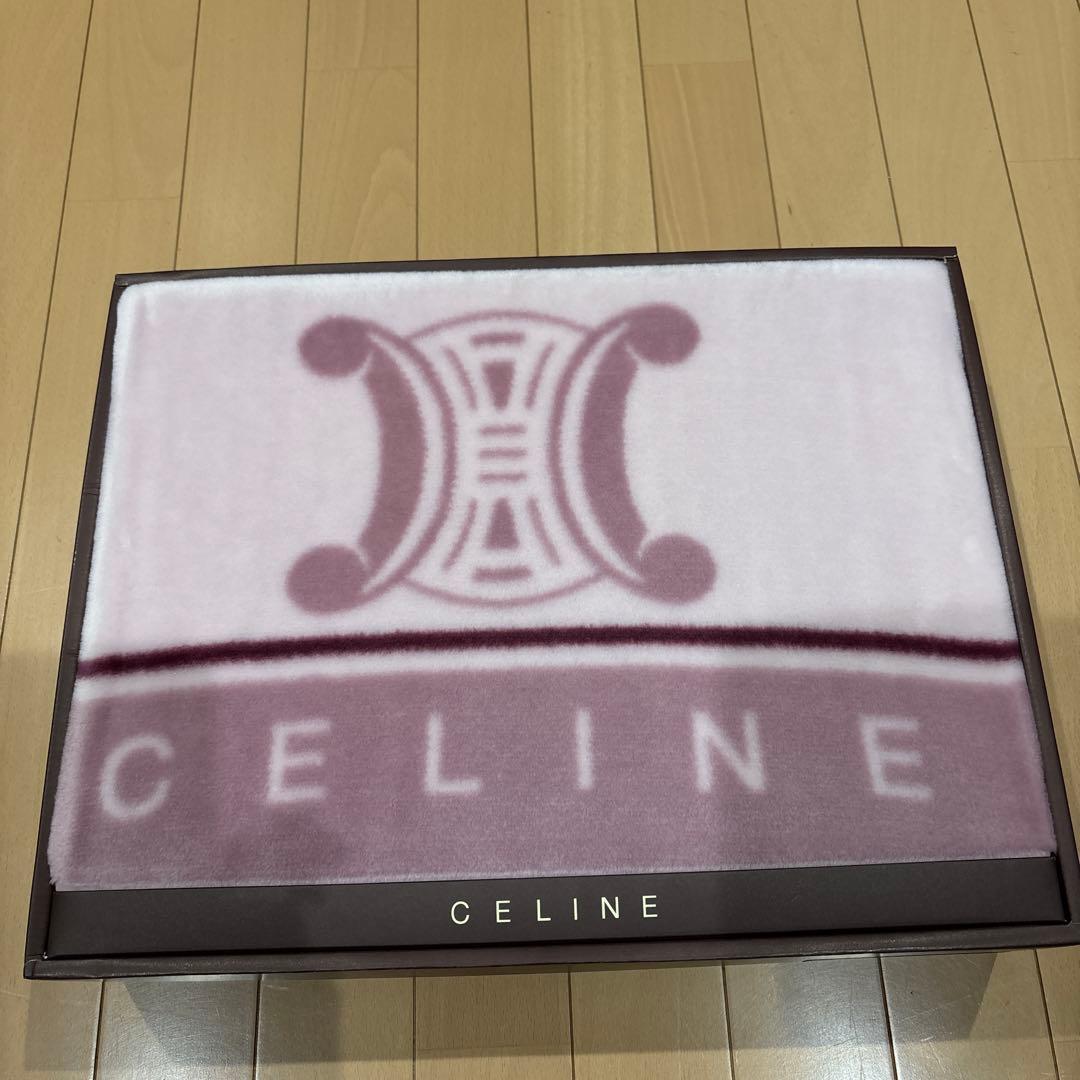 セリーヌCELINE ピンク ハーフケット毛布 CL 9610 CELINE セリーヌ 膝掛け ブランケット ハーフケット ピンク｜Yahoo