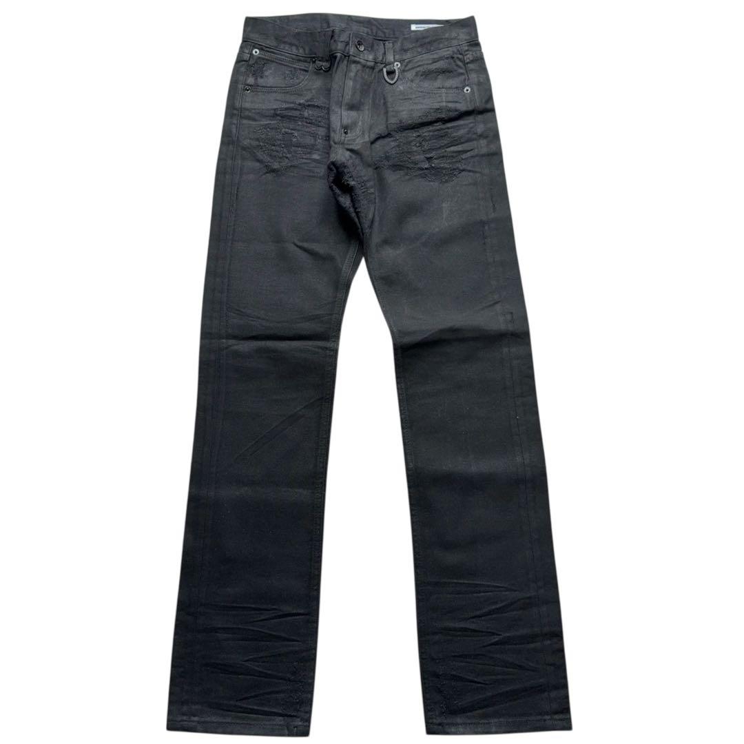 パンツ semantic 00s y2k coating repair denim Semantic Design 00s Flared Denim – firstfinal