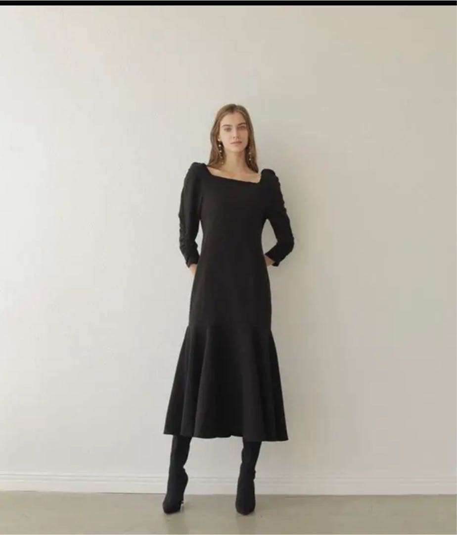 フォクシーニューヨーク FOXEY ワンピース 黒 38