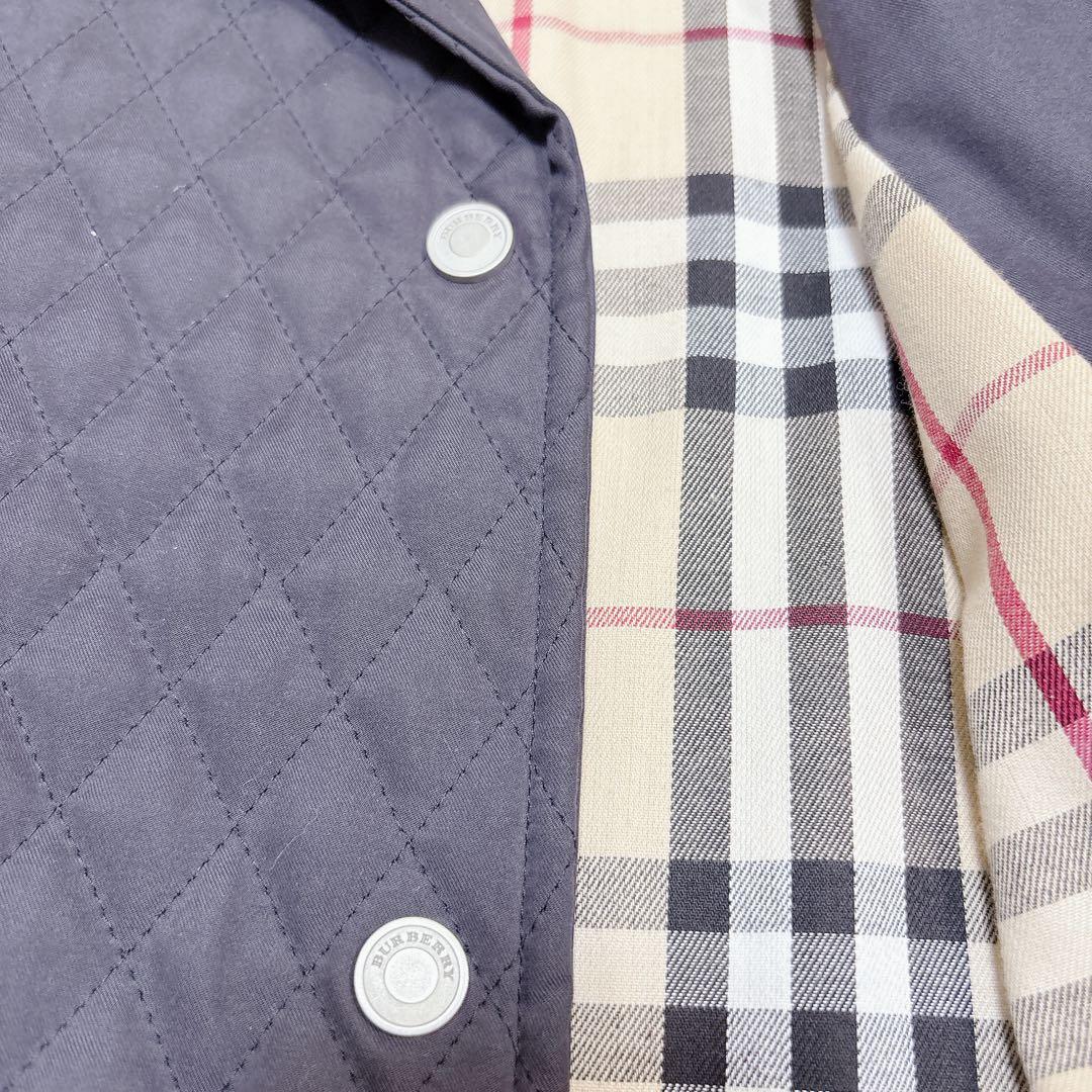 BURBERRY LONDON ノバチェック キルティングジャケット Mブラック