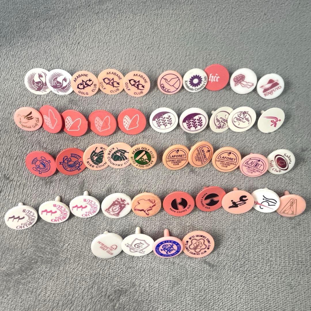 まとめ売り】 ゴルフ場マーカー ゴルフマーカー コレクション 訳あり