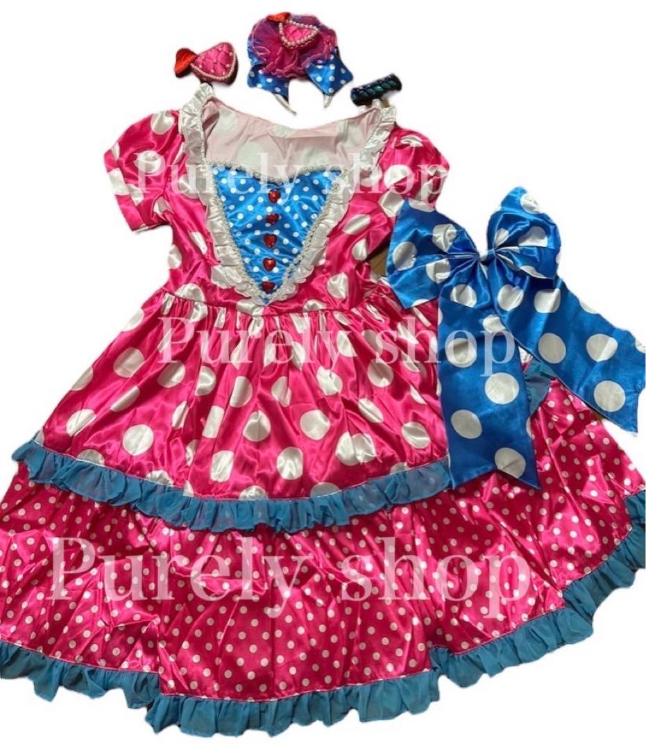 ディズニー パルパルーザ ミニーちゃん 衣装 水玉ワンピ Dハロ 仮装